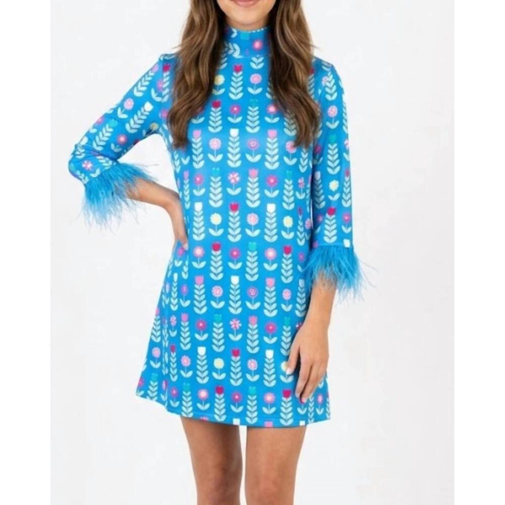 NEW HEART OF GRACE silken grace dress in blue